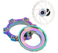 Bike Centerlock Adapter - 6-Hole Brake Mount, Centerlock To 6 Bolt Conversion, High Strength Disc Brake Component | Cycling Adapter For Outdoor Adventure Sports Backpacking Workout Picnic Use