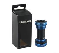 Bike Ceramic Ball Bearing Bottom Bracket Bb52 68-73mm For 24mm Spindle Aluminum Alloy Black(Blue)