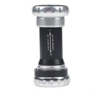 Bike Ceramic Ball Bearing Bottom Bracket Bb52 For 68-73mm Frame, 24mm Spindle, Aluminum Alloy, Red(Silver)