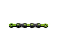 Bike chain 12v. kmc dlc12 black/green 126m quick link