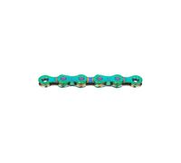 Bike chain 12v. kmc x12 aurora green 126m quick link