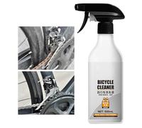 Bike Chain Cleaner - 500ml Rust Removal Agent for Racing and Mountain, Drivetrain Cleaning Formula with Oil Dissolving Action, Maintenance Spray for Cycling, Mud, Dirt, Derailleur Use
