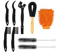 Bike Chain Cleaner Cleaning Brushes Maintenance Tools 28x8.5x9CM 9 Pieces