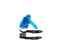 Bike Chain Cleaner Kit Wash Tool Portable Bicycle Cyclone Chain Gear Machine Cleaner Blue Washer with Black Cleaning Scrubber Brushes