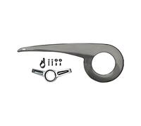 Bike Chain Cover Protector for 38-40T Bicycle Chain Guard Replacement Outdoor Cycling Lightweight Durable- Argent+Tail Buckle