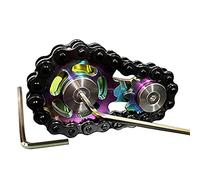 Bike Chain Fidget Spinners, Sprocket Chain Fidget Toy for Ages 5-13, Christmas Stocking Filler Gift For Kids Boys Girls 6 7 8 9 10 11 12 13 Years Old, Stainless Steel ADHD Finger Spinning Toy (multi)