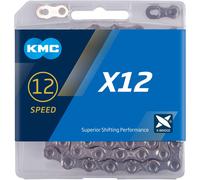 Bike Chain KMC X12 Silver 126 Links 12 Speed Titanium