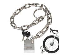 Bike Chain Lock | Anti-Theft Rust Resistant Lockable Lock Protection - Security Chain - Motorcycle, Gates, Garages, Warehouses, Fences, Grills, Scooters, Garden, Patio