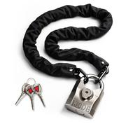 Bike Chain Lock with Alarm 130dB, Heavy Duty Motorcycle Locks Anti Theft 3.3FT, 8mm Hardened Steel Chain with Mini U Lock for Bicycle, Motorcycle, Scooter, Gate