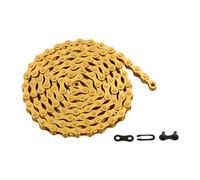 Bike Chain Single-Speed, Bicycle Chain 1 Speed, 1/2 × 1/8 inch,Golden (122L)