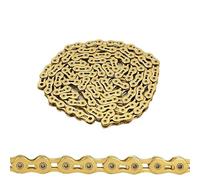 Bike Chain Single Speed Chains K1 Fixed Gear BMX Z1 Bicycle 1/2"x1/8" 3/32" 112 Links(K1SL wide Golden)