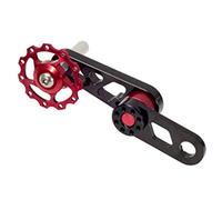 Bike Chain Tensioner Single Speed Aluminum Alloy Tool Rear Derailleur Chains Guide Bicycle Speed Converter Guide Adjuster Direct Mount Wheel Chain Shifter Cable Stabilizer Rear Derailleur Sprocket