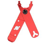 Bike Chain Tool 4-in-1 Multifunctional Pliers, Master Link Remover with Valve Core Tool & Tire Lever, Lightweight Aluminium Alloy Bicycle Repair Tool (Red)