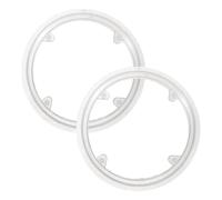 Bike Chainring Guard Crankset Protector 2pcs 42T Sprocket Cover, 4-Hole | Shields against Mud, Plastic and Stainless Steel Build, Includes Screws, Flush Fit, Sand and Gravel