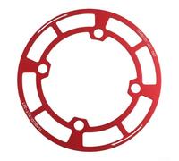 Bike Chainring Guard For Bcd 104mm 32-36t Aluminum Alloy Protector Cover Prevents Grease Stains On Clothes Red(38-42T Red)