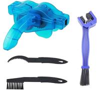 Bike Chains Scrubber Gear Brush Chain Cleaner Kit,4 in 1 Maintenance Cleaning Tool Set for Bicycle MTB -Tool Gear Sprocket Cycling-MGIA Tech 4pc SET(Blue)