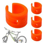 Bike Chainstay Protector - High iimpact Rubber Frame Wrap Pads, Rear Fork Chain Guard Stickers | Bicycle Chain Protection Kit for Mountain Riding, Road Cycling Trail iimpact Absorption on Trails