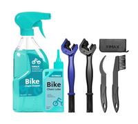 Bike Cleaner, Bicycle Cleaning Kit, YIMAX 7 in 1 Bicycle Cleaner Kit 350ml Cleaning Spray, 60ml Chain Lube and Brushes, Suitable for All Types of Bicycle.