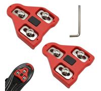 Bike Cleats Anti-Slip TPU Bicycle Cleat Set for Look Delta Pedals, 9° Float | Clipless Cleats for Peloton Indoor Cycling & Road Bikes Shoes Cycling Cleats with 3 Holes Mount