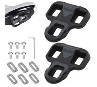 Bike Cleats Compatible with Look KEO Bike Grip Cleats for Cycling Shoes Bicycle Indoor Outdoor, Road Bike Pedals with Mounting Set Anti-Slip TPU Surface