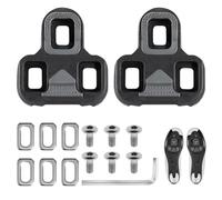 Bike Cleats Compatible with Look KEO Pedal System, Cycling Cleats for Road Shoes, Cleats for Cycling Shoes, Anti-Slip TPU Surface, Indoor & Outdoor Road Cycling, SPD-SL Alternative, Secure Fit, Black