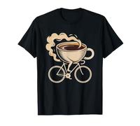 Bike Commuter Who Runs Coffee Time Every Day Cycling T-Shirt