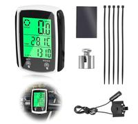 Bike Computer 19 Functions Xmas Gifts Universal IP54 Waterproof Bicycle Speedometer Odometer with LCD Backlit Display Touch Screen Automatic Start/Stop Wired Cycling Computer MTB Accessories for Bikes