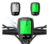 Bike Computer and Bicycle Odometer Wireless MPH KM/H Bike Speedometer with Automatic Wake-Up Cycling Speed Tracker Display & Single Mileage & Multi-Functions & Calories Statistics Accessories