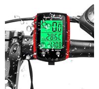 Bike Computer Bicycle Speedometer 19 Functions IP54 Waterproof Bicycle Speedometer Odometer Universal Cycle Computer LCD Backlight Touch Screen Display Automatic Start/Stop Outdoor Cycling Exercise
