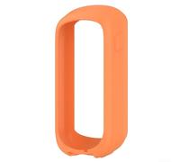 Bike Computer Case, Compatible for Garmin for edge Explore 2 Silicone Protective Cover in White Stylish Shockproof Anti-Scratch GPS Cycling(Orange)