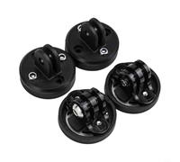 Bike Computer Extension Mount for Garmin Edge - Plastic Adapter Kit for Headlight & Action Camera Below Stem - 4pcs Black 34mm Road MTB Accessories(A set)