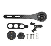 Bike Computer Holder Integrated Handlebar Stem, Aluminium Alloy and Carbon Fibre Bicycle Computer Mount, Lightweight Adjustable Extension Bracket for Bryton Cateye
