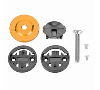 Bike Computer Mount, Aluminum Alloy Bicycle Stem Top Cap Odometer Holder GPS Speedometer Mount for 28.6mm Front Fork Mountain Road Bike (golden)