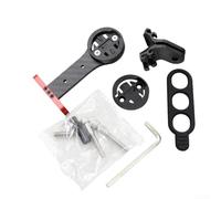 Bike Computer Mount, Carbon Fiber Road Bicycle Cycling Computer Holder, Integrated Handlebar Stem, For Garmin And For Bryton Cycling Computers(Red)