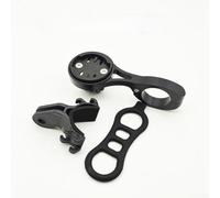 Bike Computer Mount Compatible for Garmin For Wahoo For Bryton with For 22 2mm Handlebar Aluminum Alloy Bracket Includes Light Clamp and Rubber Band (A)