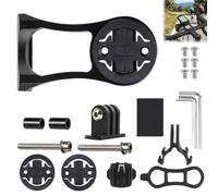 Bike Computer Mount for Garmin Edge, 1 Set Garmin Out Front Mount with Camera Adapter, Universal Bicycle Handlebar Combo Mount Kit for Cycling