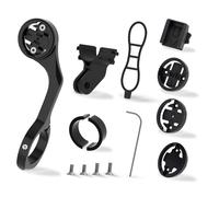 Bike Computer Mount for Garmin - Out Front Combo Mount for Wahoo Elemnt Bolt Roam Mini, Extended Mount for Bryton Cateye GoPro and Flashlight - Bike Handlebar 24.5mm 31.8mm