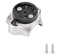 Bike Computer Mount for Neo Dual Bolt Head Tube | Saves handlebar space, comfortable riding, clean cockpit, installs on head tube, neat setup(Silver)
