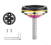 Bike Computer Mount Holder for For GARMIN For BRYTON For WAHOO GPS Devices Aluminum Alloy Bracket with Adjustable Angle Lightweight 22.7g (B)