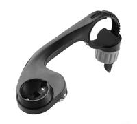 Bike Computer Mount Out Front Bracket for Garmin for edge for igpsport - GPS Cycling Holder with Action Camera Slot - Handlebar Adapter for Road MTB - Black ABS Material(A)