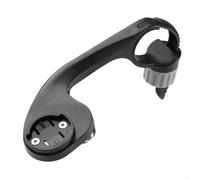 Bike Computer Mount Out Front Bracket for Garmin for edge for igpsport - GPS Cycling Holder with Action Camera Slot - Handlebar Adapter for Road MTB - Black ABS Material(B)