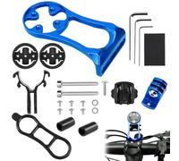 Bike Computer Mount, Quick Release Mount for Garmin, Wahoo, Bryton, iGPST, BlackBird, Magene, GoPro Compatible Bike Computer, Extended External Bike Computer Mount (Blue)