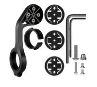 Bike Computer Mount - Quick Release Out Front Mount for Garmin, Wahoo, Bryton, High-Strength Nylon + PC Extended Cycling Computer Holder for Road & MTB Bikes