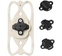 Bike Computer Mount Silicone Anti-Vibration Stable Hold | Fits 4-7 inch phones, horizontal or vertical mode, silicone anti-slip panel, secure PC buckle, stable ride(C)