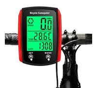 Bike Computer, Universal 19 Functions IP54 Waterproof Bicycle Speedometer Odometer, Cycle Computer with LCD Backlight Display Touch Screen, Automatic Start/Stop, Outdoor Cycling Exercise Accessories
