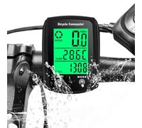 Bike Computer Universal 19 Functions IP54 Waterproof Bicycle Speedometer Odometer Wired Cycling Computer Touch Screen with LCD Backlight Display Auto Start/Stop for MTB Road Cycling Sport Accessories