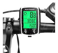 Bike Computer Universal 19 Functions IP54 Waterproof Bicycle Speedometer Odometer Wired Cycling Computer Touch Screen with LCD Backlight Display, Auto Start/Stop for MTB Road Cycling Accessories