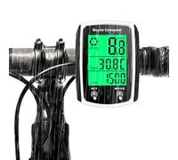 Bike Computer Universal Cycling Computer 19 Functions IP54 Waterproof Bicycle GPS Speedometer Odometer Wired Cycle Computer with Backlit LCD Touch Screen,Auto Start/Stop for MTB Road Cycle Accessories