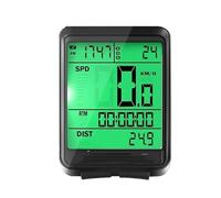 Bike Computer Waterproof Bicycle Computer Wireless And Wired Bike Cycling Odometer Bike Speedometer(Green Light-Wireless)