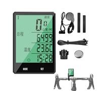Bike Computer, Waterproof Bike Speedometer, 2.8 Inches LCD Display Cycling Odometer, Battery Operated Multi-Function Tracker, Ideal for Outdoor Biking, Training, Commuting